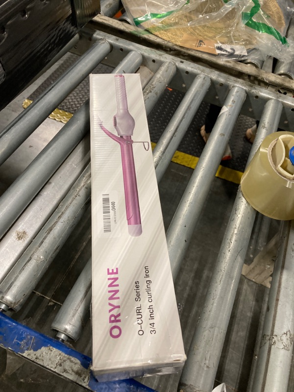 Photo 1 of ORYNNE Ceramic Curling Iron, 3/4 Inch Barrel, Digital Temp Control, Fast Heat Up, 7 Adjustable Temperatures, 60 Min Auto Shut Off