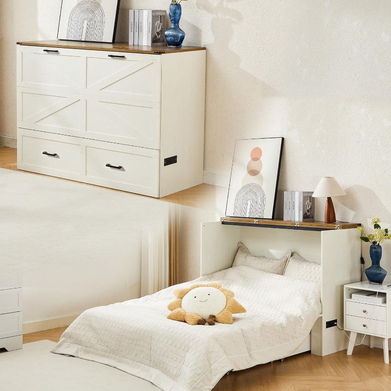 Photo 1 of ** SIMILAR IMAGE***TWIN SIZE MURPHY BED- WHITE 