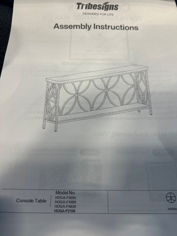 Photo 1 of ** UNKNOWN COLOR***Tribesigns 70.9-Inch Narrow Sofa Table, Industrial Long Sofa Table Behind Couch, Entry Console Table with Storage for Entryway, Living Room, Foyer, Unique Design, Vintage Grey