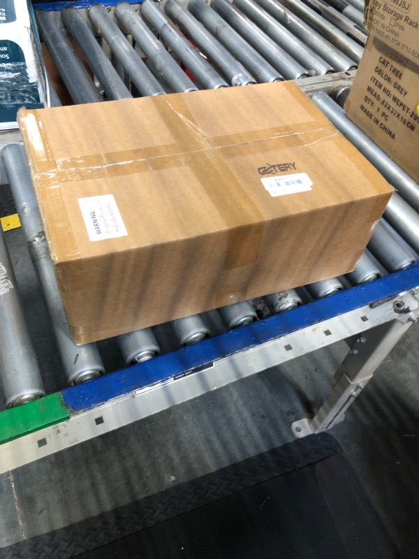 Photo 1 of ** ONLY 7 VASES ** MISSING HARDWARE **      Geetery 8 Pieces Tall Acrylic Vase Wedding Centerpieces Clear Flower Stand Column Geometric Floral Vase Elegant Display Holder for Birthday Party Wedding Table Decorations (28 Inch)      