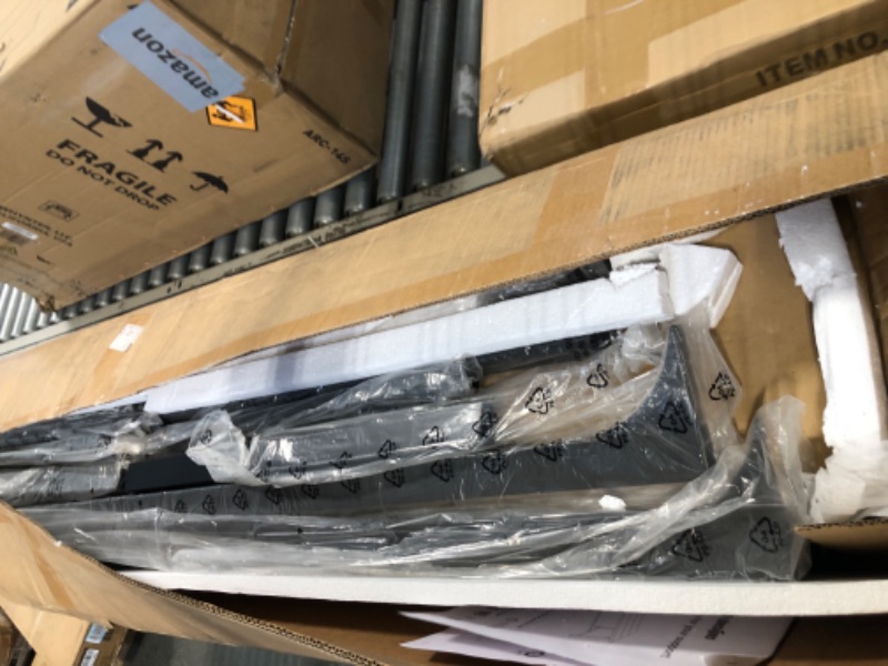 Photo 1 of ***DAMAGED FOR CHARACTER***Tribesigns Dining Table for 8 People, 70.87-inch Rectangular Wood Kitchen Table with Strong Metal Frame, Industrial Large Long Dining Room Table for Big Family (Rustic Brown).