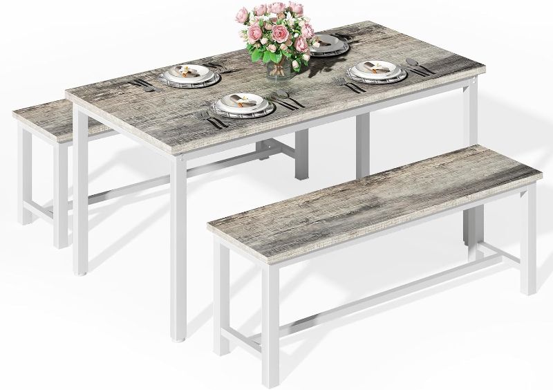 Photo 1 of ** SIMILAR IMAGE UNKNOWN SIZE OR MODEL***table and chair white and grey