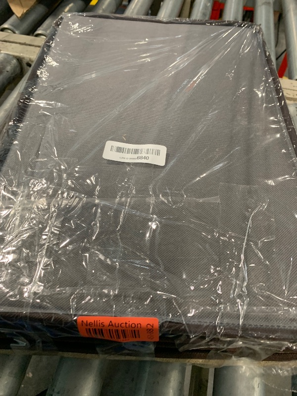 Photo 1 of PRANDOM Large Collapsible Storage Baskets with Lids [5-Pack] Jute Fabric Foldable Storage Bins Boxes Organizer Containers Cube with Cover for Home Bedroom Closet Office Nursery (17.7x11.8x11.8)