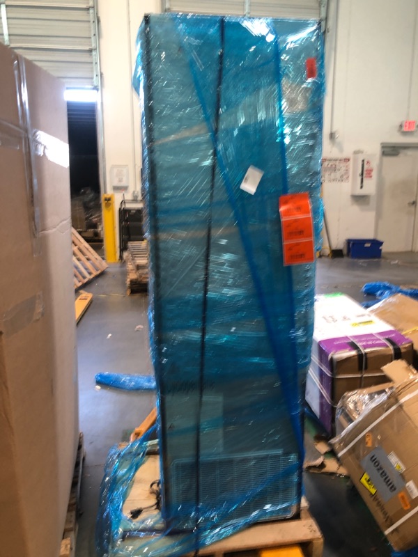 Photo 1 of 14.8 Cu Ft ETL & DOE Certified Commercial Merchandiser Refrigerator for Beverage,Glass Door Upright Display Fridge with Front LED Light,Large Freestanding Business Cooler for Shop,Restaurant,etc