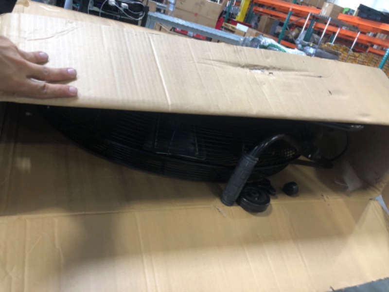 Photo 1 of **FAN BLADE BENT**Simple Deluxe Dynamic 30-Inch Floor Fan with Roll Booster - Industrial-Grade Airflow, 360 Degree Adjustable Tilt, and Portable Design for Rapid Cooling and Flexible Air Circulation