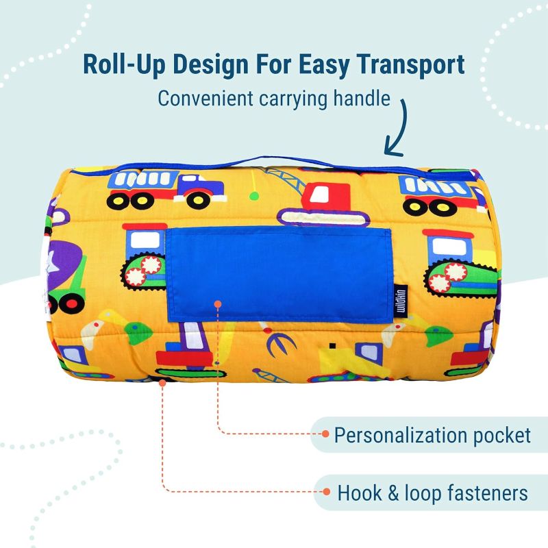 Photo 1 of 
Wildkin Kids Original Nap Mat – Cozy Kids Sleep Mat with Pillow, Ideal for School & Travel - Under Construction