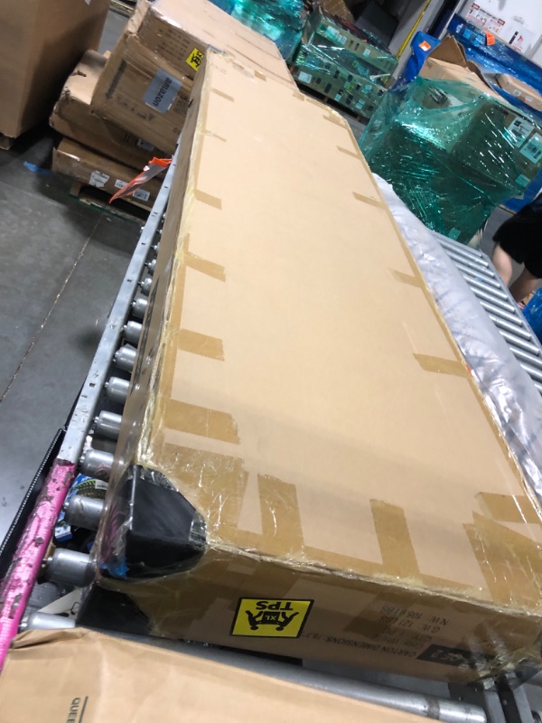 Photo 1 of [BOX 1 OF 2 ONLY FOR REPLACEMENTR PARTS ONLY] Space-Saving Full Size Murphy Bed with Storage Shelves, Ideal for Home or Office, White