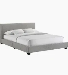 Photo 1 of /
Full Upholstered Bed, Light Grey