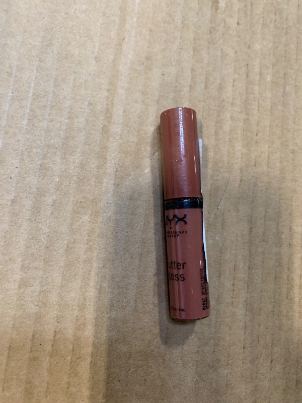 Photo 1 of NYX PROFESSIONAL MAKEUP Butter Gloss Brown Sugar, Non-Sticky Lip Gloss - Spiked Toffee (Brown Mauve)