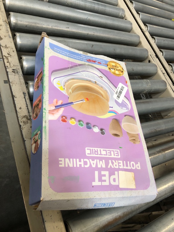 Photo 1 of ***PAINTS MISSING***Pottery Wheel for Kids?Art Supplies Arts & Crafts Kit, Crafts Toys for Girls 8-12, Pottery Studio Craft Kit with 4 Pack Air-Dry Clay,Girls Toys Birthday Christmas Gift for Kids Ages 6 7 8 9 10 11 12+