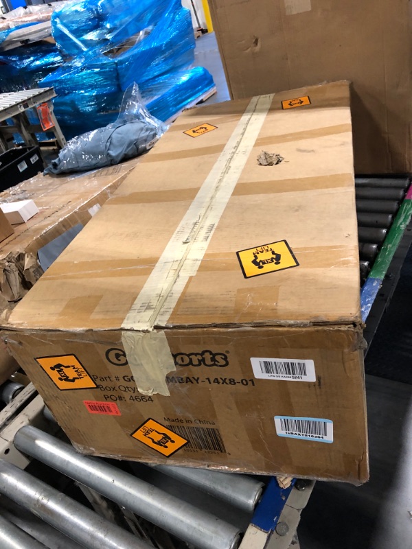 Photo 1 of GoSports 14 x 8 ft Golf Simulator Enclosure Net - Complete Set with Frame and HD Impact Screen Kit