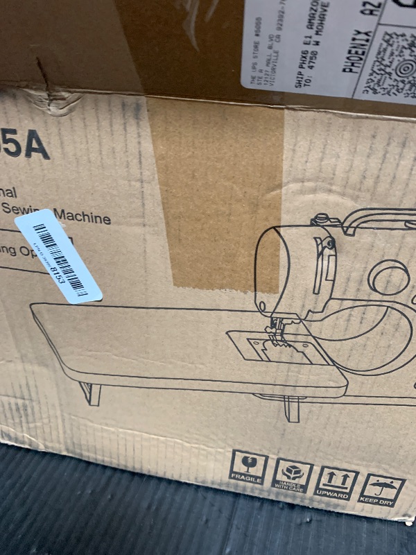 Photo 1 of Sewing Machine for Beginners, Mini Sewing Machine Built-in 12 Stitches, 13 Replaceable Presser Feet, Extension Table, Light, Reverse Sewing, 2 Speed Foot Pedal, Portable Sewing Kit