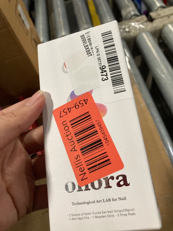 Photo 1 of **SAME BRAND, RAINBOW COLORED COLORS** ohora Semi Cured Gel Nail Strips (N Cream Glow) - Pink, Solid, Works with Any UV/LED Lamps, Salon-Quality, Long Lasting, Easy to Apply & Remove - Includes 2 Prep Pads, Nail File & Wooden Stick