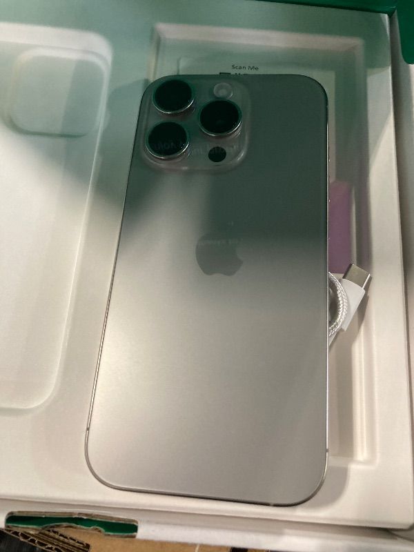 Photo 1 of ***NON-ORIGINAL CHARGER***
Apple iPhone 16 Pro, US Version, 1TB, Natural Titanium - Unlocked (Renewed Premium)