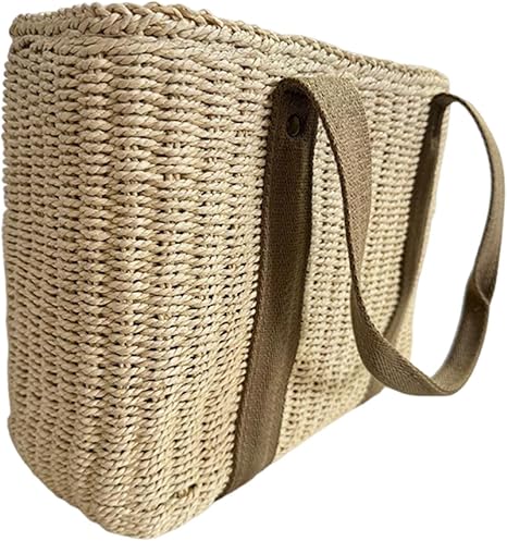 Photo 1 of ***SIMILAR PRODUCT***
Woven Tote Bag Holder Beach Shoulder Bag for Travel Shopping Outings Mother Day