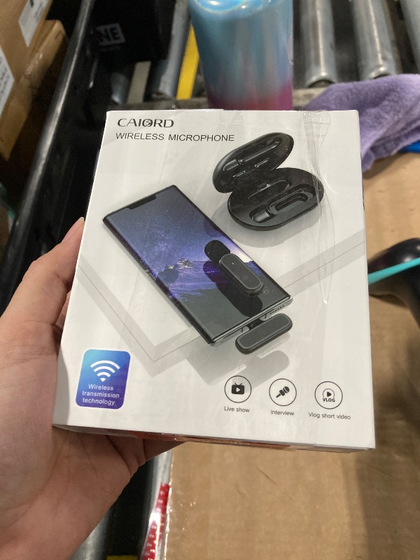 Photo 1 of 2 Pack Professional Wireless Lavalier Microphone for iPhone iPad Android with Charging Case Noise Reduction Plug-Play Clip on Lapel Mic for Video Recording Vlogging, YouTube, Interview, Live Streaming