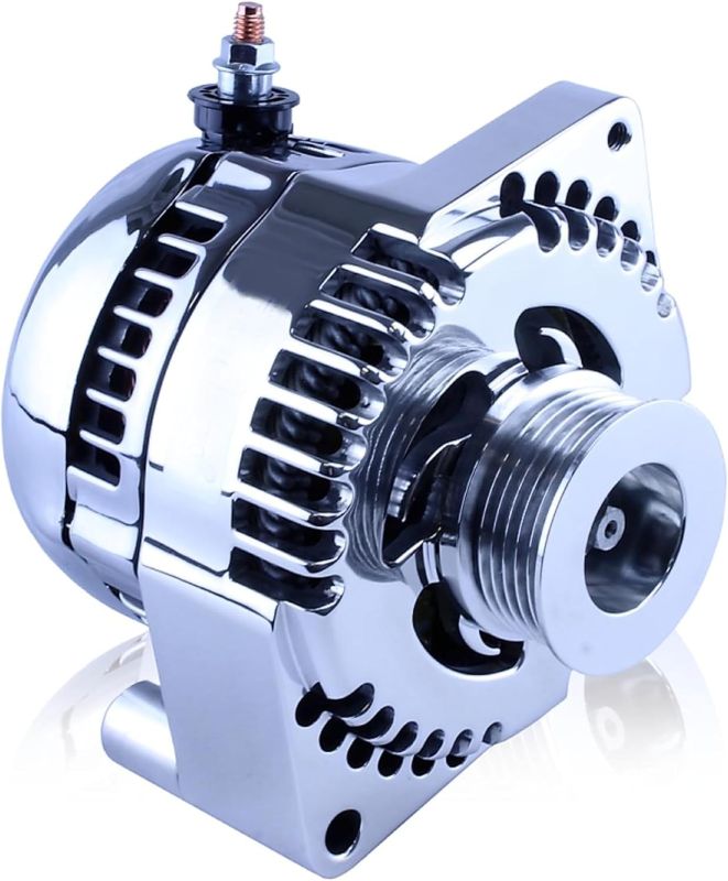 Photo 1 of 
Mechman S-Series Chrome 240 Amp Alternator For 1987-1992 5.0L 6/12 Ford 6S