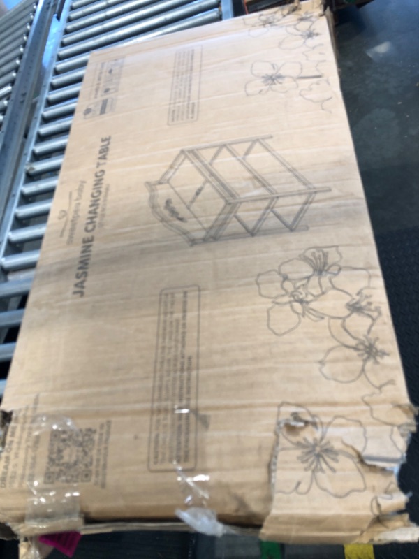 Photo 1 of ***MISSING HARDWARE - PARTS ONLY****
Nursery Essentials Bundle of Sweetpea Baby Jasmine 4-in-1 Convertible Crib, Sweetpea Baby Jasmine Changing-Table