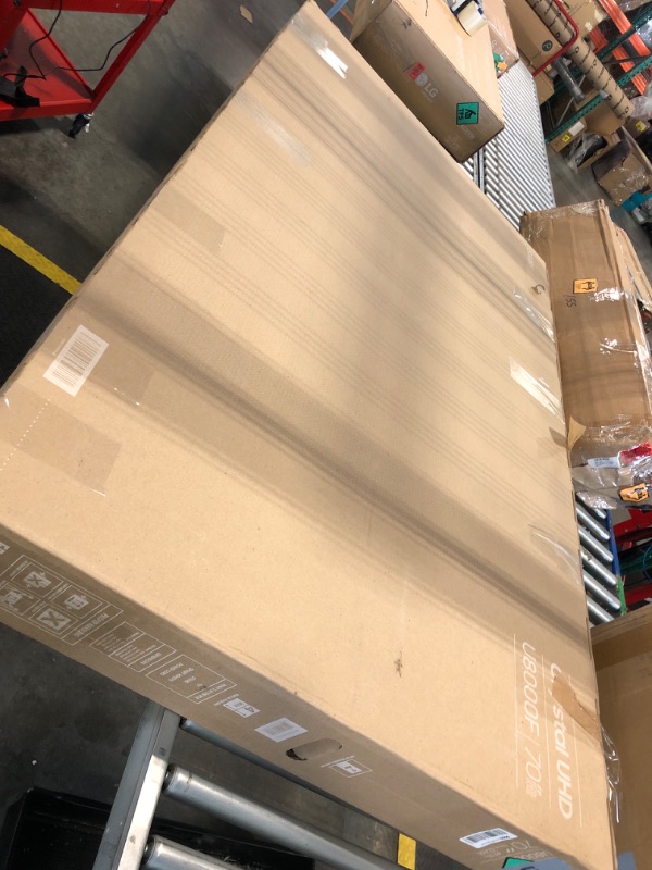 Photo 1 of ***BROKEN SCREEN***Samsung 70-Inch Class Crystal UHD U8000F 4K Smart TV (2025 Model) Endless Free Content, Crystal Processor 4K, MetalStream Design, Knox Security, Works with Alexa