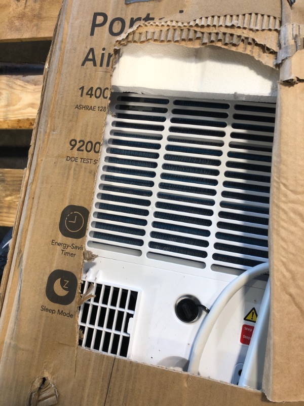 Photo 1 of 14,000 BTU Portable Air Conditioner Cools Up to 750 Sq.Ft, 3-IN-1 Quiet Portable AC Unit with Remote Control & Installation Kits for Large Room, Smart/Sleep Mode, Auto Swing, 24H Timer
