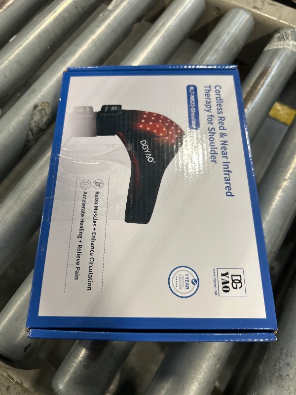 Photo 1 of TUOYR Cordless Red Light Therapy for Shoulder Pain Relief 4000mAh Battery Portable Wireless Near Infrared Light Therapy Devices Wearable Wrap for Arm Body Muscle Relax Treatment Pad
