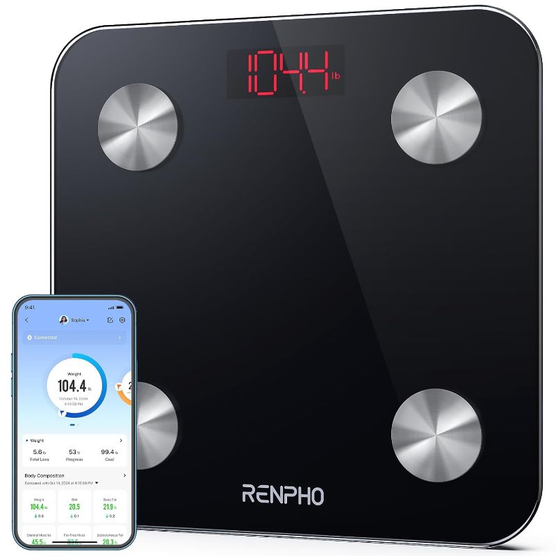 Photo 1 of **NOT A SMART SCALE** RENPHO Smart Scale for Body Weight, Digital Bathroom Scale BMI Weight Bluetooth Body Fat Scale, Body Composition Monitor Healt Analyzer with Smartphone App, 400 Lbs
***wrong box***