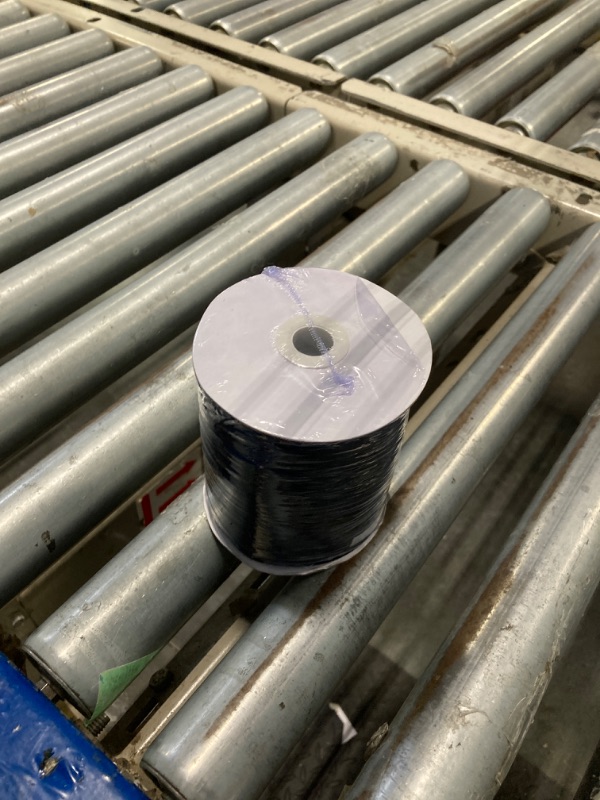 Photo 1 of 1/8 Inch x 870 Yards Black Thin Solid Satin Ribbon Giant Spool Double Face Woven Polyester Fabric Ribbons for Crafts Hanging Tags Invitation Card Balloons Bouquet Hair Gift Wrapping Party Decoration