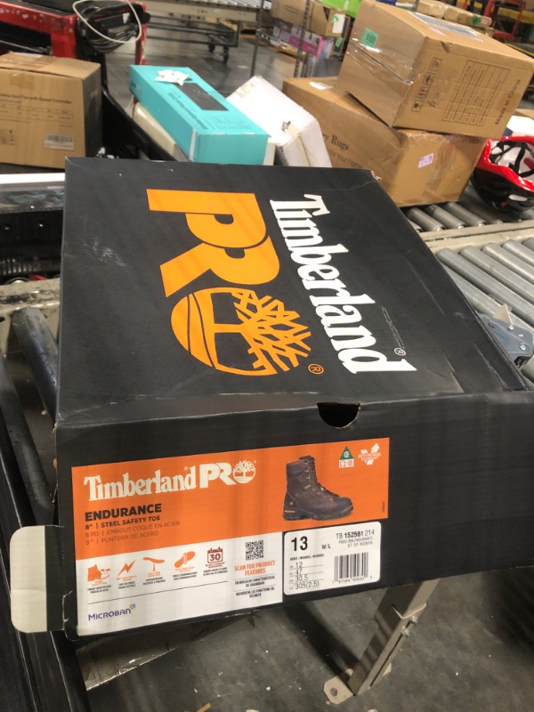Photo 1 of Timberland PRO Men's Endurance 8 Inch Steel Safety Toe Puncture Resistant Industrial Work Boot, Briar Brown-2024 NEW, 13W