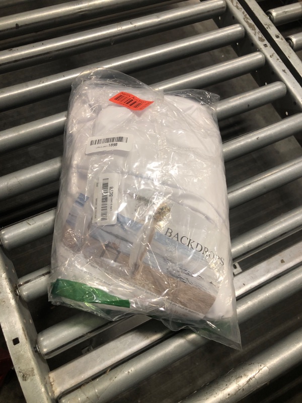 Photo 1 of 10x10FT White Backdrop Curtain for Wedding Parties Wrinkle Free Curtain Backdrop for Baby Shower White Drapes for Birthday Party Photography Background Soft Fabric 5ft x 10ft, 2 Panels