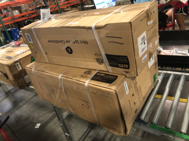 Photo 1 of ***TWO BOXES****Zstar 9,000 Btus Mini Split AC, 19 SEER2 Wall Mounted AC with Heat Pump & Installation Kits, Ductless Inverter Split-System Air Conditioners Cools up to 450 Sq.Ft, WIFI and Remote Control, 115V