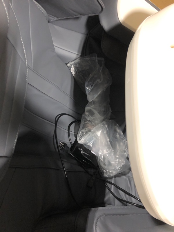 Photo 1 of ***MAY NEED A TRUCK***KTENTITO Massage Chair Full Body, 2025 Zero Gravity SL-Track Shiatsu Massage Chairs Recliner with AI Voice, LED Backlight Remote Control, Waist & Calf Heating Phone Controller and Holder G6 White Grey