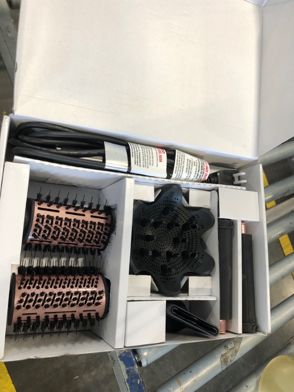 Photo 1 of **damaged accessories*** Shark Hair Dryer | FlexStyle Hair Styling System | Portable & Powerful Blow Dryer Brush | Hair Curler & Volumizer | 6 Styling Tools Included | Best for All Hair Types | Black | HD440BK