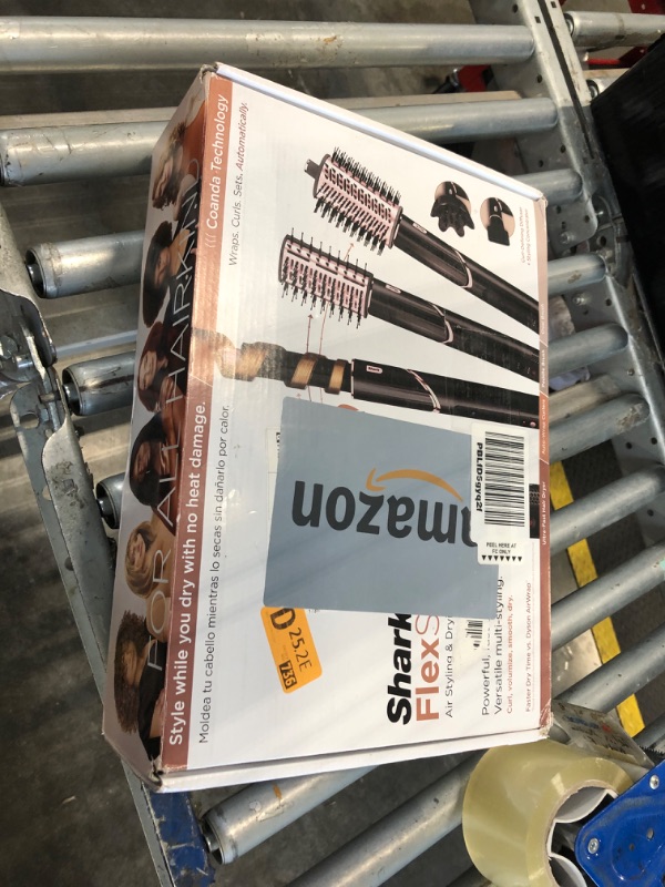 Photo 1 of **damaged accessories*** Shark Hair Dryer | FlexStyle Hair Styling System | Portable & Powerful Blow Dryer Brush | Hair Curler & Volumizer | 6 Styling Tools Included | Best for All Hair Types | Black | HD440BK