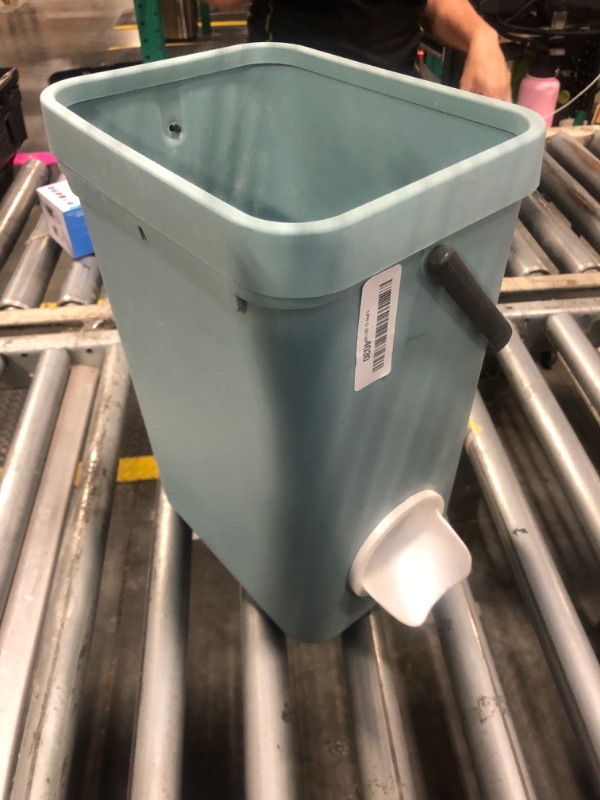 Photo 1 of ?Tgeyd Chicken Feeder and Chicken Waterer Set (3 Gallon/26 Pounds) - Hanging Automatic Chicken Feeder No Waste - Chicken Coop Accessories - Poultry Waterer