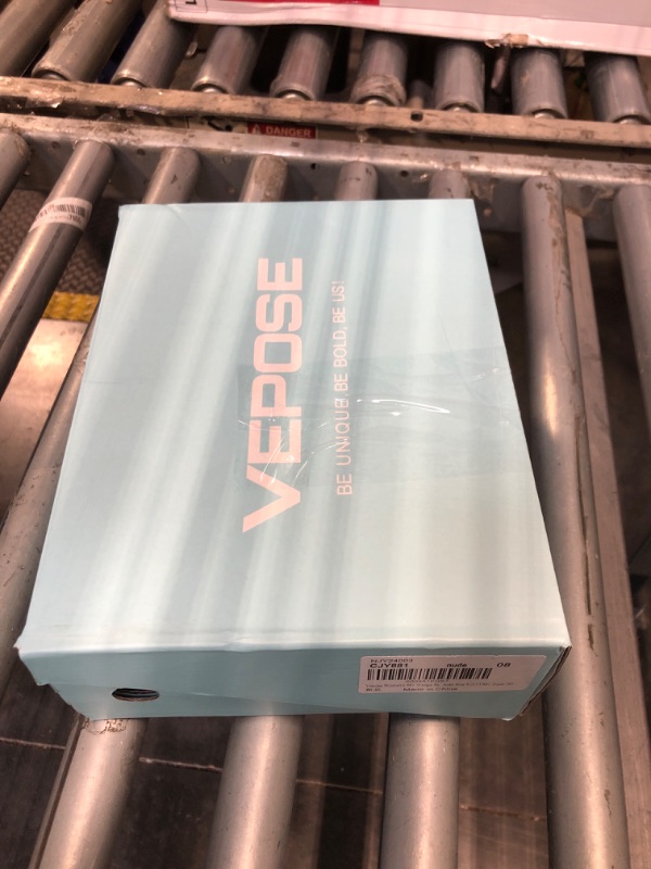 Photo 1 of *** BROKEN*** DIRTY*** SMELLING BAD*** Vepose Women's Wedge Sandals Nude Platform Espadrilles Sandals Elasitc Ankle Strap Open Toe 881 Sandals with 3.5" Inchs High Heel Summer Shoes Size 8 (CJY881 Nude 08)