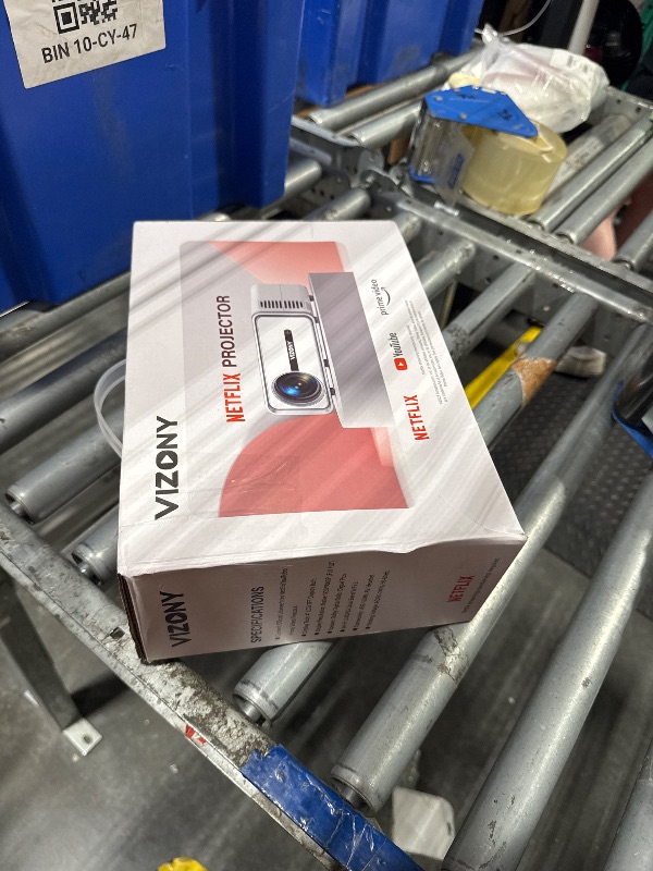 Photo 1 of [Netflix Officially/Dolby Audio] Smart Projector with WiFi and Bluetooth, VIZONY Native 1080P Projector with Apps Built in Netflix, Youtube, Hulu, Disney+, Portable Mini Projector for Indoor/Outdoor