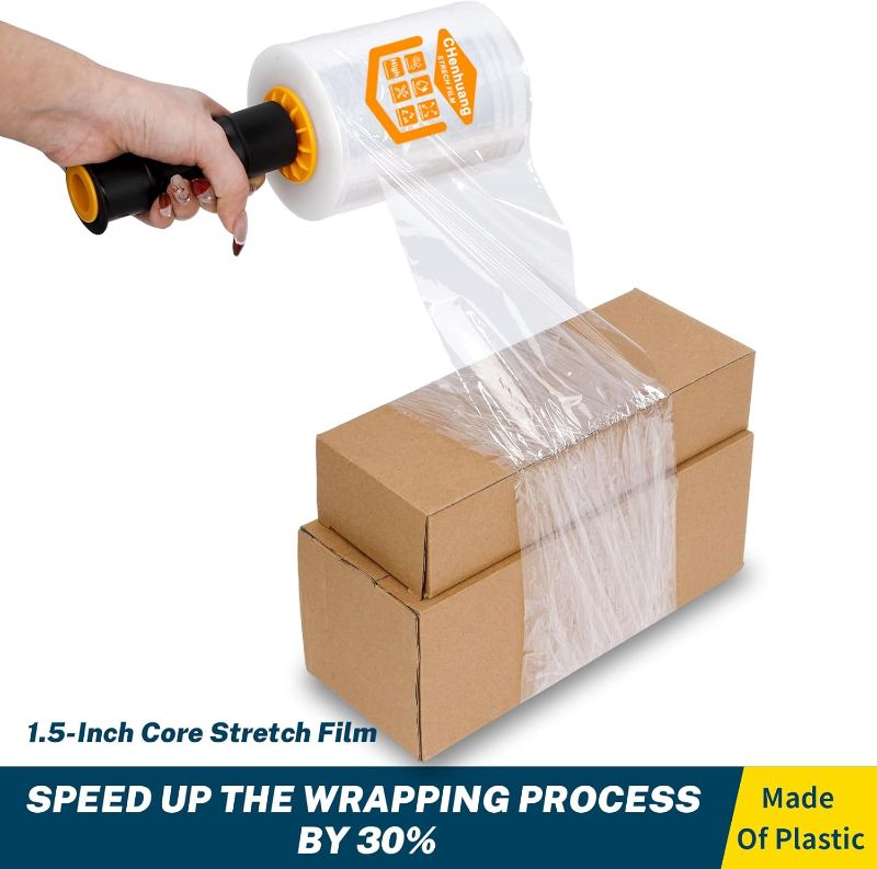Photo 1 of [just the handles] Stretch Film Dispensers (1.5 Inch Core), Handy Wraps, Handheld Stretch Film Dispenser with Brake, Use for Office, Home, Shops and Warehouses (1.5 Inch Core)