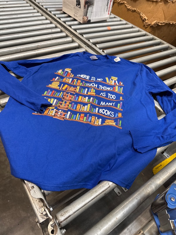 Photo 1 of ***BLUE************There Is No Such Thing As Too Many Books Lover Sweatshirt