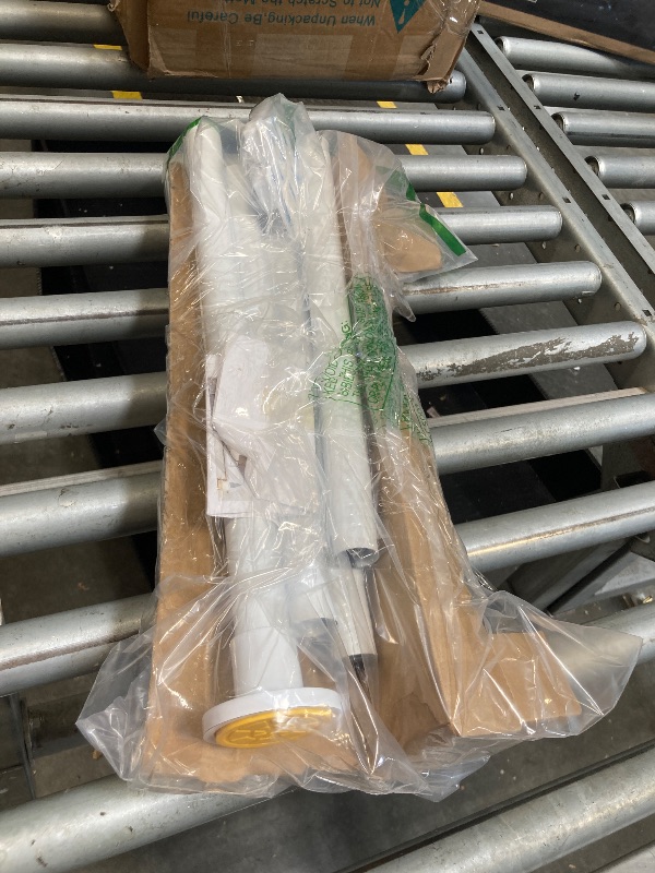 Photo 1 of CorkLatta White Shower Curtain Rod,1 Inch Diameter Stainless Steel Adjustable Spring Tension Rods 32 to 80",with Holders,Anti-Slip,Curtain Rods No Drilling(1 Pack)