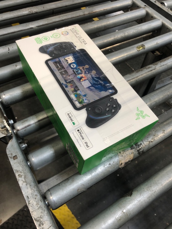 Photo 1 of **MISSING USB**Razer Kishi Ultra Gaming Controller for Android, iPhone 15 & 16 Series, iPad Mini A17 Pro & 6 (USB C): Pro Controls - Ergonomic Grip - Stream PC, Xbox, PS5 Games on Mobile, Phone, Tablet - Chroma RGB.  