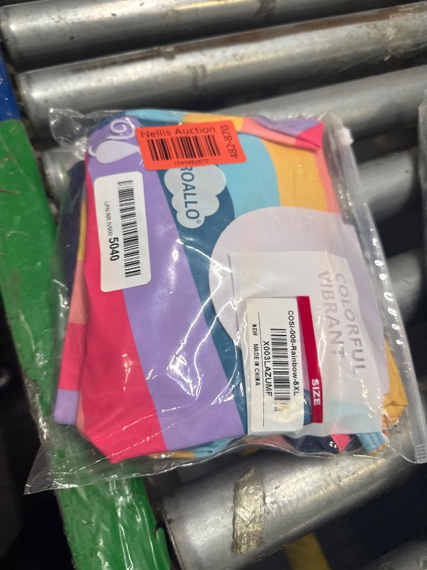 Photo 1 of PROALLO Girls Bathing Suits Two Piece Vest Style Swimsuit with Boyshort Tankini Swimwear Rainbow