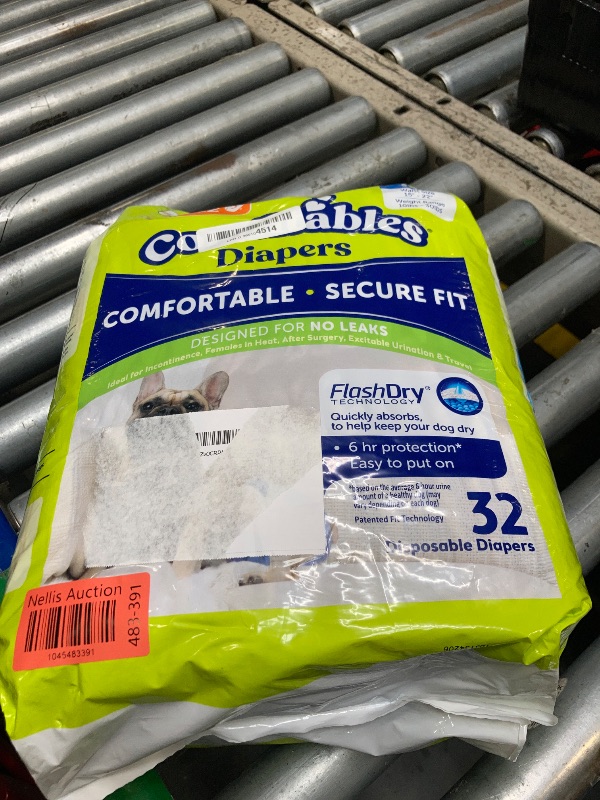 Photo 1 of Hartz Disposable Dog Diapers, Size M 32 count, Comfortable & Secure Fit, Easy to Put On