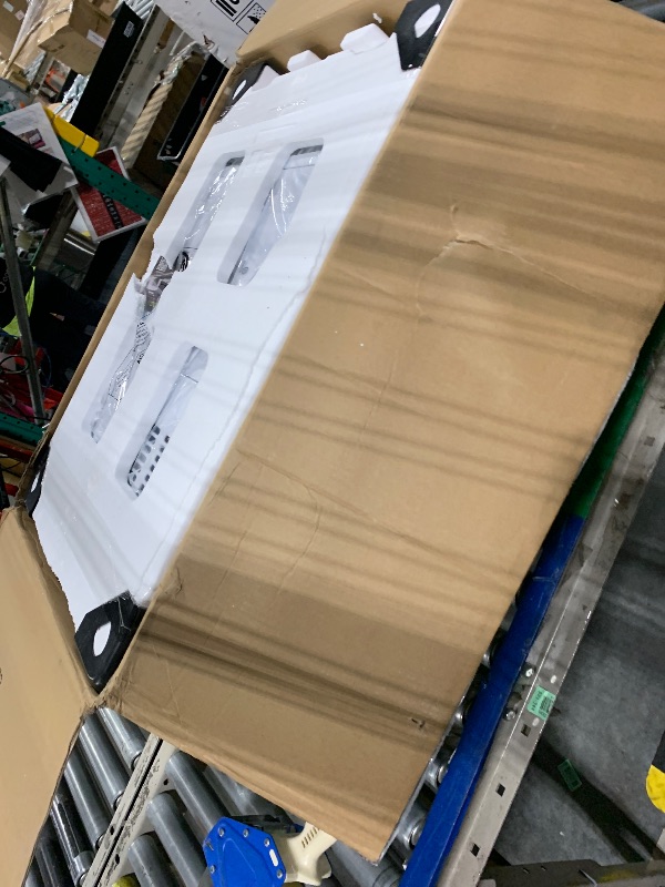 Photo 1 of [Dents everywhere] Profile AHTT08BC Clearview Air Conditioner 8,300, WiFi Enabled, Ultra Quiet for Medium Rooms up to 350 Sq. FT, Full Window View with Easy Installation, Flex-Depth Design, 8300 BTU, White