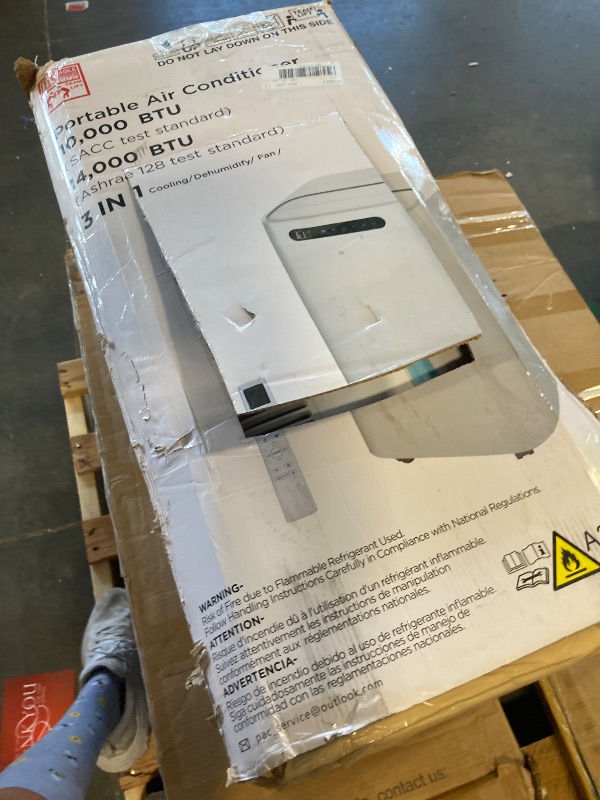 Photo 1 of 14000 BTU Portable Air Conditioners for Room up to 700 Sq. Ft, 3-IN-1 Portable AC Unit with Fan Dehumidifier, Drainage-free Cooling, 48 dB Quiet Sleep Mode, 24H Timer, Auto Swing, Windows Kit Included