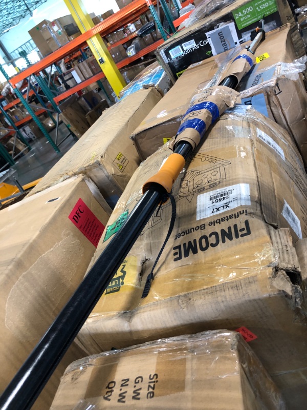 Photo 1 of Fiskars 2-in-1 Extendable Tree Pruner and Pole Saw (Extends 7.9 - 12 feet) with Rotating Head, Pruning Stik Model with15-Inch Double-Grind Saw Blade, and Double Locking System