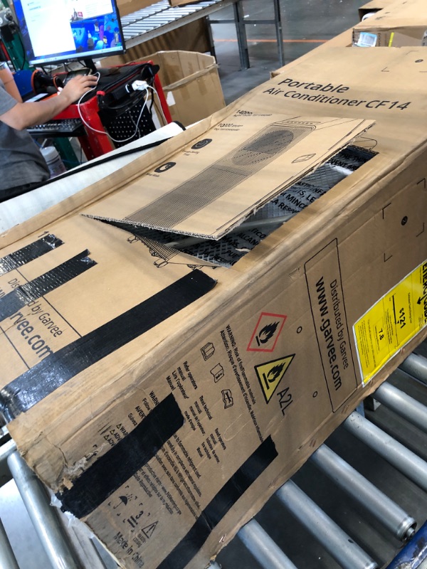 Photo 1 of 14,000 BTU Air Conditioner Portable, 3-in-1 Room Standing Air Conditioners with Remote Control, Fast Cools 750 Sq.Ft. for Indoor Room, Dorms - Gray