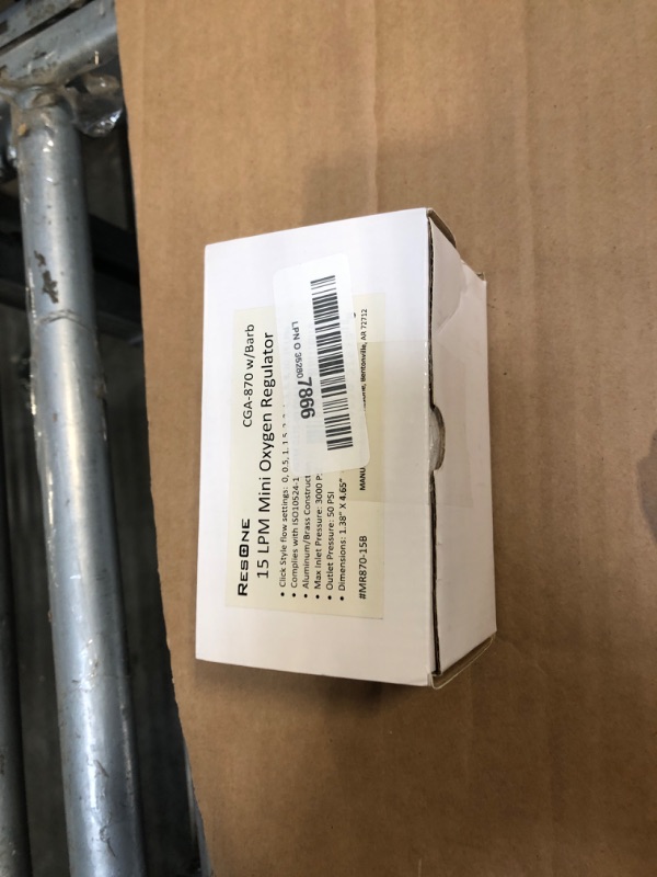 Photo 1 of 15LPM Oxygen Regulator CGA-870, Adjustable Flow 0-15 LPM - ASTM G175-03 - Aluminum/Brass, Max Inlet: 3000 PSI, Outlet: 50 PSI - Compact 1.38 inches X 4.65 inches