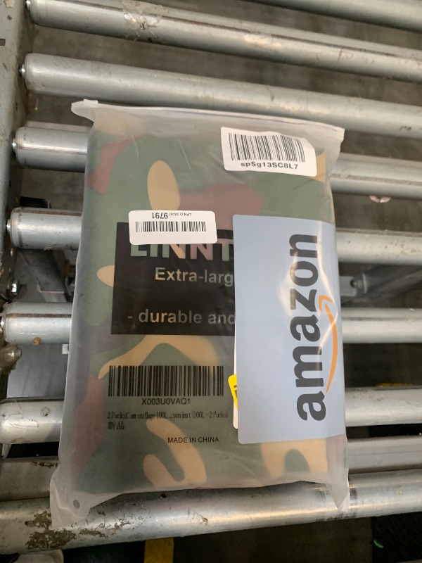 Photo 1 of 2 Packs Camouflage 100L Extra Large Moving Bags, Heavy Duty Storage Bags, 600D Oxford Cloth Wrap Around Handles Double Zipper, Waterproof Reusable Convenient (100L - 2 Packs)