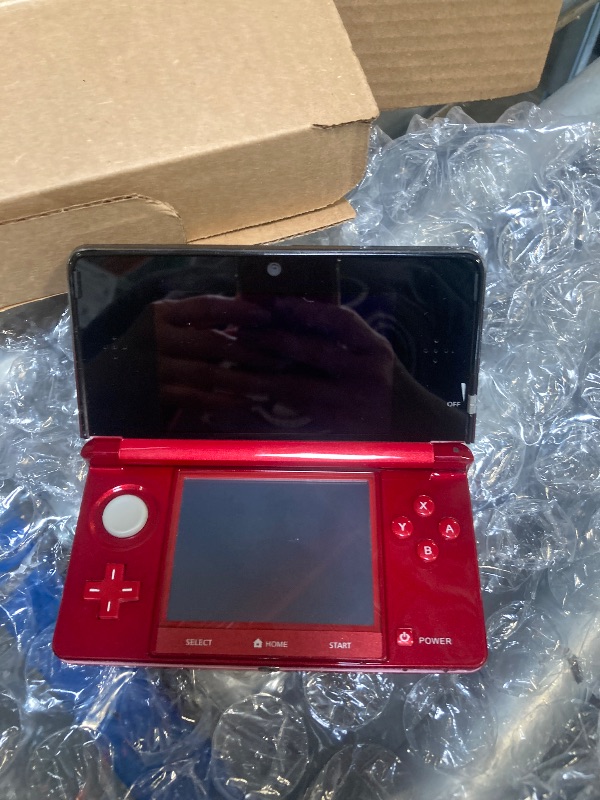 Photo 1 of **REBUILT**Nintendo 3DS - Flame Red (Renewed)