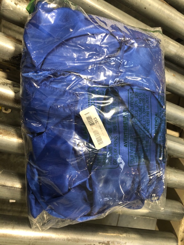 Photo 1 of 10-Pack Satin Table Runner Royal Blue 12 x 108 inches Long, Table Runners for Wedding, Birthday Parties, Banquets Decorations?10 Pack, 12x108 Inch, Royal Blue?